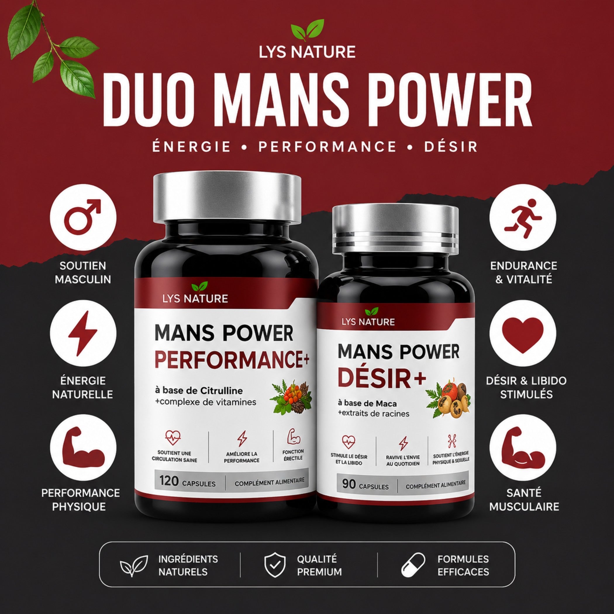 LYS NATURE - MANS POWER Duo- Homme Haute Puissance