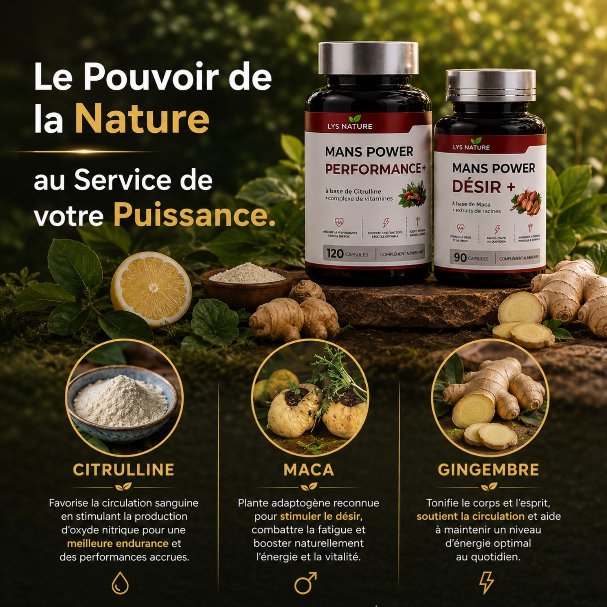 LYS NATURE - MANS POWER Duo- Homme Haute Puissance